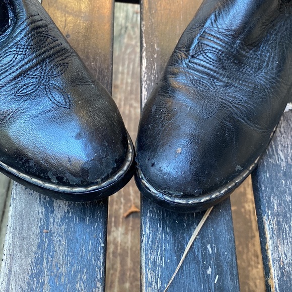 Red Ranch cowboy boots in black size 5 1/2 - Picture 3 of 5